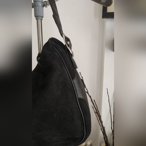 DKNY Suede Hobo Hand Bag - Picture 6 of 14